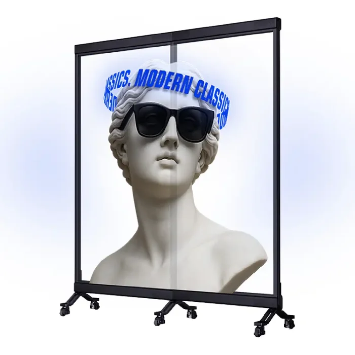 Transparent DV-LED Freestanding Totem